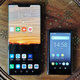 The NW-A105 when compared to a regular smartphone (the Huawei Mate 30 Pro.)